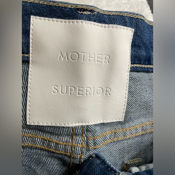 NWT Mother Superior Flare Jeans The Weekender It’s A Small World Size 32 - Picture 14 of 16